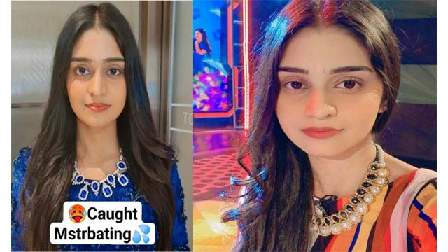 Famous TV Show Anchor – Most Demanded Exclusive Viral Video with Full Face – shot by BF CAUGHT MSTRBATING