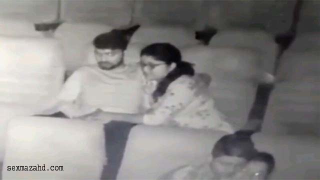 Indian Couple in Theatre Giving Blowjob Boobs Sucking