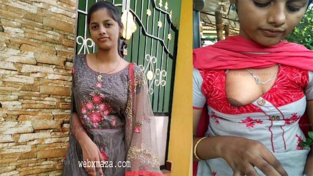 Tamil Innocent Girl Homemade Boobs Pressing & Cleavage Show