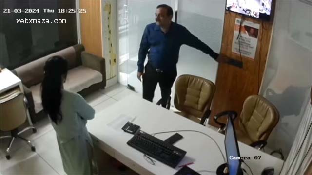 Manager in Office CCTV Cam Recorded 1 Videos