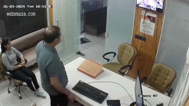 Manager in Office CCTV Cam Recorded 2+ 3 Videos