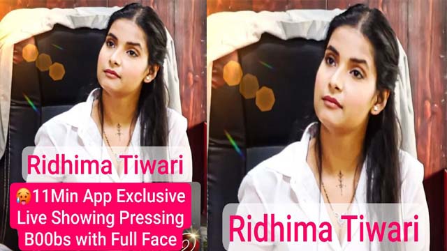 Famous Actress Ridhima Tiwari Showing Pressing B00bs Viral