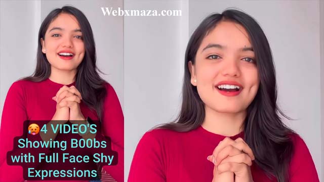 Cute Desi GF Showing Boobs with Full Face Shy Expressions