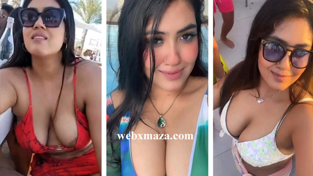 Insta Influencer Viral Vacation Huge Boobs Pop Out Clear