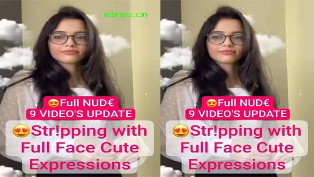 Sizzling Hot Chashmish GF Latest Str!pping FULL NUD€ with Full Face Cute