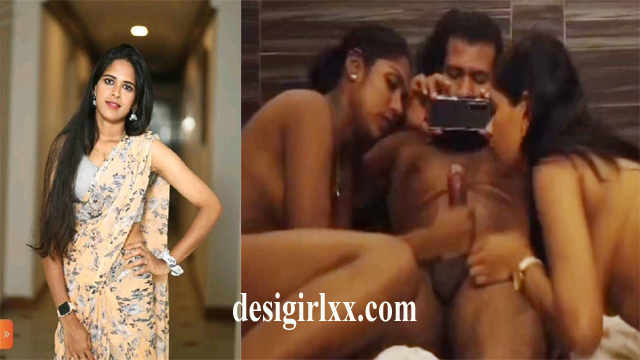 Mallu Girl Diya -Having Threesome Lesbian Fun In Hotel And Giving Blowjob