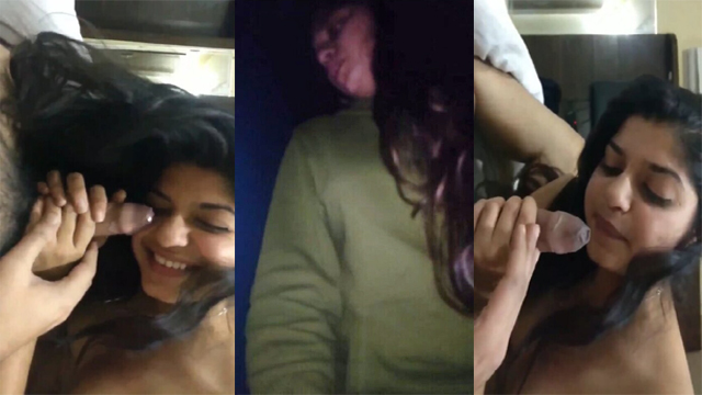 Beautiful Indian Girl Riding on Boyfriend Taking Cum in Mouth 2 HD Video with Audio