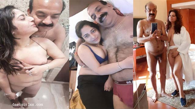 Lucky MLa Old Man Having Fun with her Wife & with her Young Secretary in Hotel