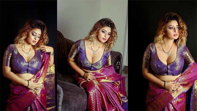Ankita Dave Red Saree Nude Live Show Pressing Boobs And Nude Dance Watch Online