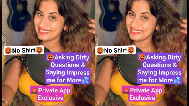 Most Demanded Gunj@n Ar@s Private App Exclusive Naughty Live Br@ asking Dirty Questions & Saying impress me for more Str!pping T0pless Showing A$$ Don’t Miss