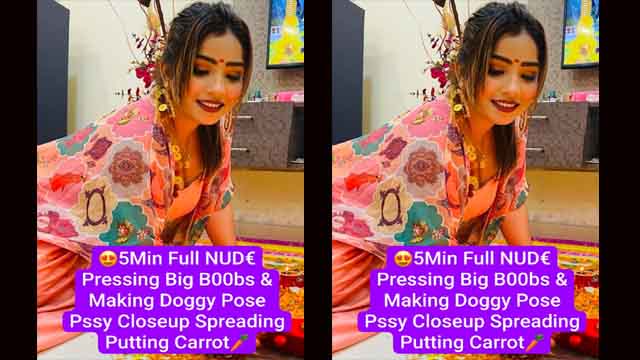 Famous TV ACTRESS Most Demanded NUD€ Pressing Huge B00bs Making Doggy Pose & Pssy Spreading Putting Carrot Riding with Full Face & Voice Don’t Miss
