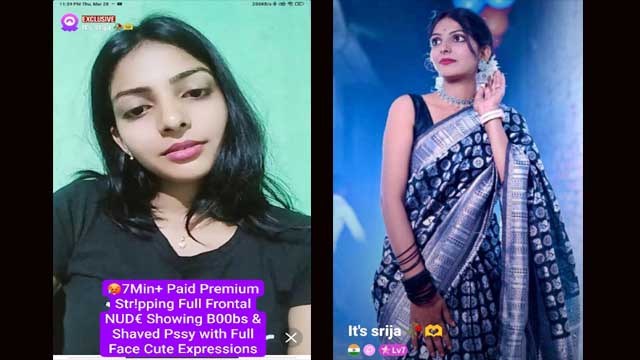 TV Actress Srija Latest Most Surprising Paid Premium – NUD€ Showing B00bs & Shaved Pssy With Full Face Cute Expressions