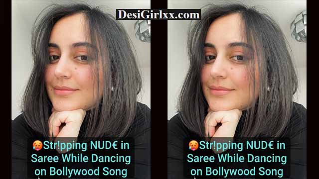Famous Model Keeps her Promise & STR!PS NUD€ in Saree – While Dancing on Bollywood Song Cute Expressions Don’t Miss