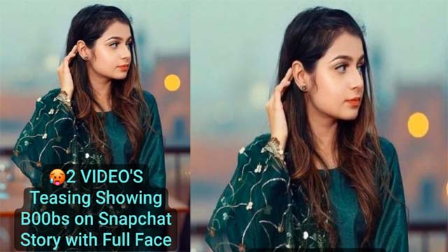 Beautiful Desi GF – Latest Most Exclusive Teasing Showing B00bs – on Snapchat Story with Full Face