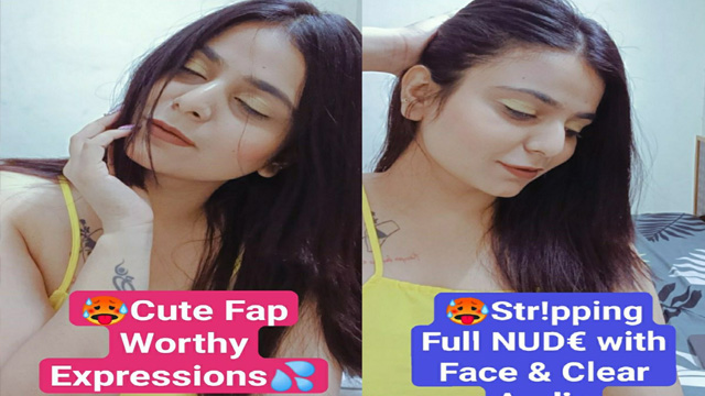 Ritika Sharma Famous Insta Model Stripping Full NUDE with Face Cute Expressions & ASS Close-up with Clear Audio