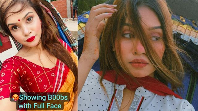 Famous Insta Reel Queen Most Demanded Exclusive Viral Stuff Showing her B00bs with Full Face