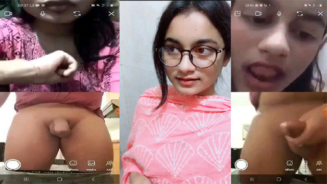Beautiful Indian Girl Enjoying with Boyfriend on VC During Lockdown & Giving Watch Now