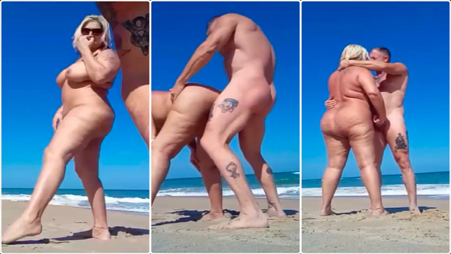 Chubby Wife Public Beach Sex With Hubby Nude Outdoor Fuck Watch Now