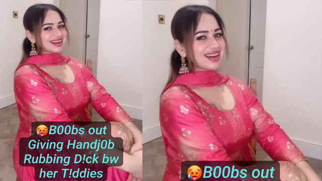 H0rny Desi Bhabhi Latest Huge Hanging B00bs out Giving Handj0b to her Devar & Rubbing Dick bw her B00bs