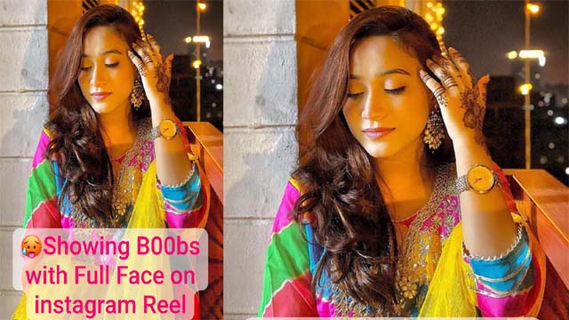 Most Demanded Famous Insta Influencer Surprisingly B00bs Show on Instagram Reel