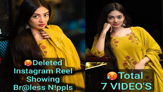 Famous Insta Influencer Latest Most Demanded Exclusive Deleted Instagram Reel Showing Braless Nippls