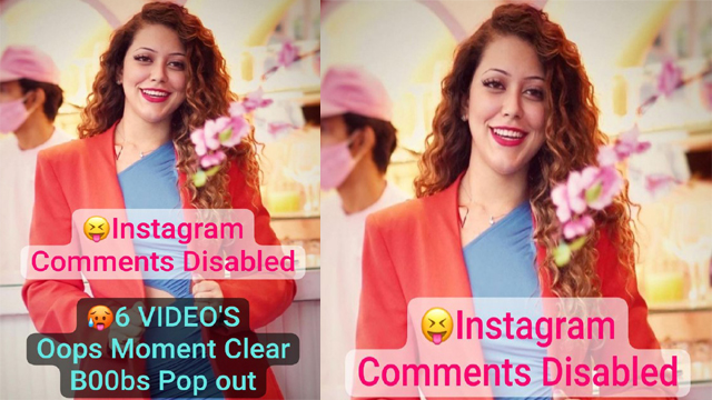 Famous Actress Instagram Latest Trending Most Viral Oops Moment Exclusive Clear B00bs Pop Out
