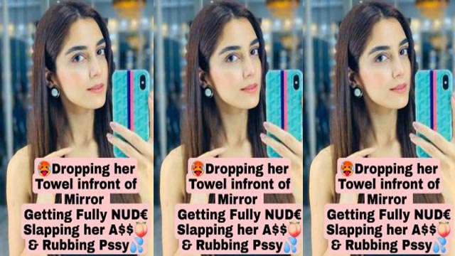 Famous Pakistani Actress Latest Exclusive Viral Mirror Selfie Video Dropping her Towel to Reveal herself Fully NUDE Slapping her ASS & Rubbing down!! Don’t Miss