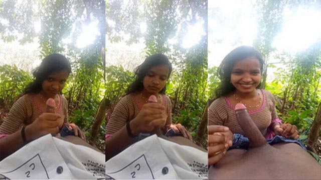 Cute Tamil Girl Enjoy With Lover Big Dick in Outdoor Must Watch