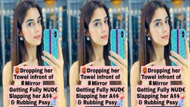 Famous Pakistani Actress Latest Exclusive Viral Mirror Selfie Video Dropping her Towel to Reveal herself Fully NUD€ ,Slapping her ASS & Rubbing down Don’t Miss🔥