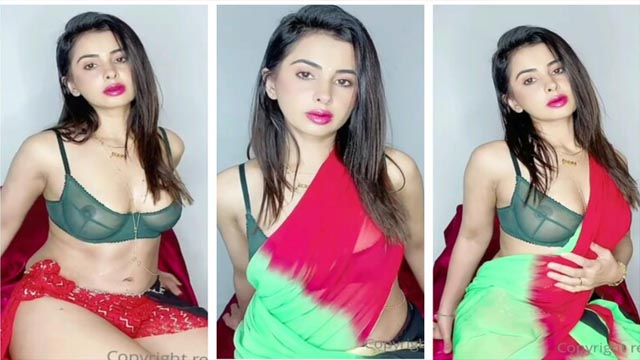 Meeti Kalher Stripping Saree and Masturbating Must Watch No Watermark