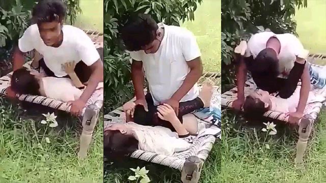 Village Girl Fucked by Best Friends Outdoor without Removing Jeans