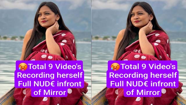 Horny Desi Girl Latest Most Exclusive Viral Total 9 Video’s Recording herself Full NUDE infront of Mirror💦!! Don’t Miss🥵