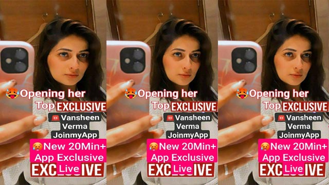 Vansheen Verma Most Demanded JoinMyApp App Latest 20Min+ Live Huge Boobs Popping Out Opening her Top 🔥