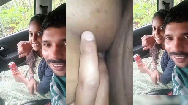 Cute Tamil Girl Quick Fucking with Lover in Car