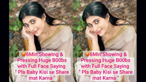 Big B00bie AISHU Most Demanded Latest Exclusive Showing & Pressing her Huge B00bs & Saying Please Baby Kisi se share mat karna Don’t Miss