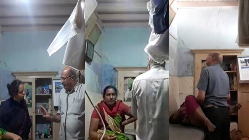 Indian Doctor Enjoying with Patients Hidden Cum Record Watch