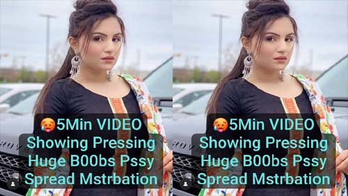 S!MRAN Kaur Cute Snapchat Girl Latest Exclusive Private Premium Showing Pressing her Huge B00bs & Pssy Spread Mstrbation