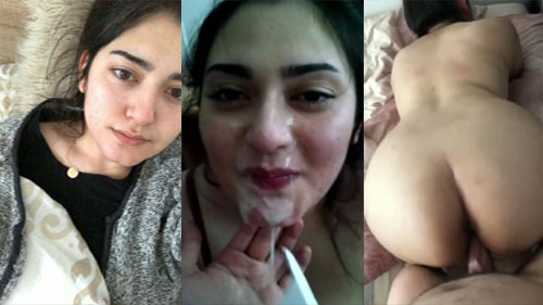 Extremely Beautiful Pakistani Babe Fucking from Behind & Taking Cum on Face