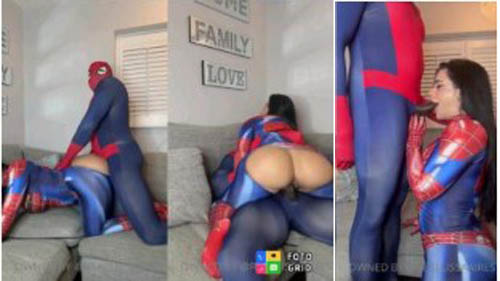 Super Sexy Girl in Spiderman Costume Getting Fucking Must Watch
