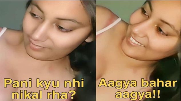 Extremely Cute Punjabi Girl Giving Handjob & Saying Pani Kyu Nahi Aa Raha Must Watch
