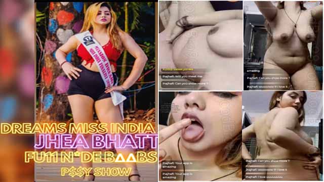 Famoush Mission Dream Miss India Full Nude Showing Big Boobs And Pussy After Huga Gitting By Her Fans