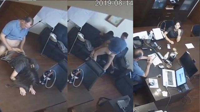 Boss Fucking Young Teen Employee In The Office Caught on Hidden Camera VIral Video