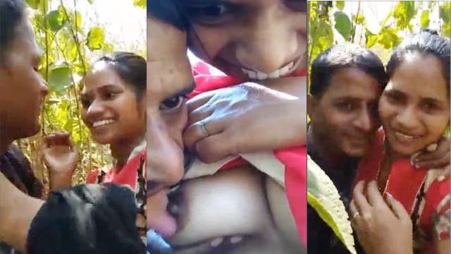 Desi Girl Boobs suck and smooch by Bf in jungle mai chudai Must Watch