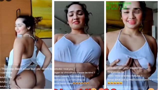Aditi Mistry Latest Braless Live Playing With Her Boobies Don’t Miss🔥