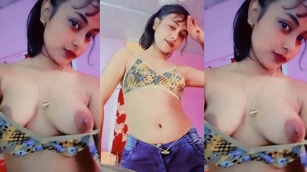 Cute Indian Girl Shows her boobs Exclusive HD Video