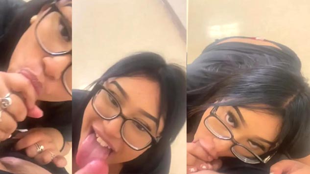 Thick Nerd Student Sucking Dick in the Campus Library