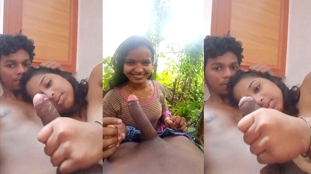 Cute Indian Lover Romance and Give Handjob Must Watch