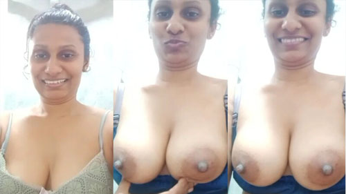 Sl Beautiful Horny Shy Busty Aunty Showing Her Big Boobs To Neighbor 2 Selfie Videos